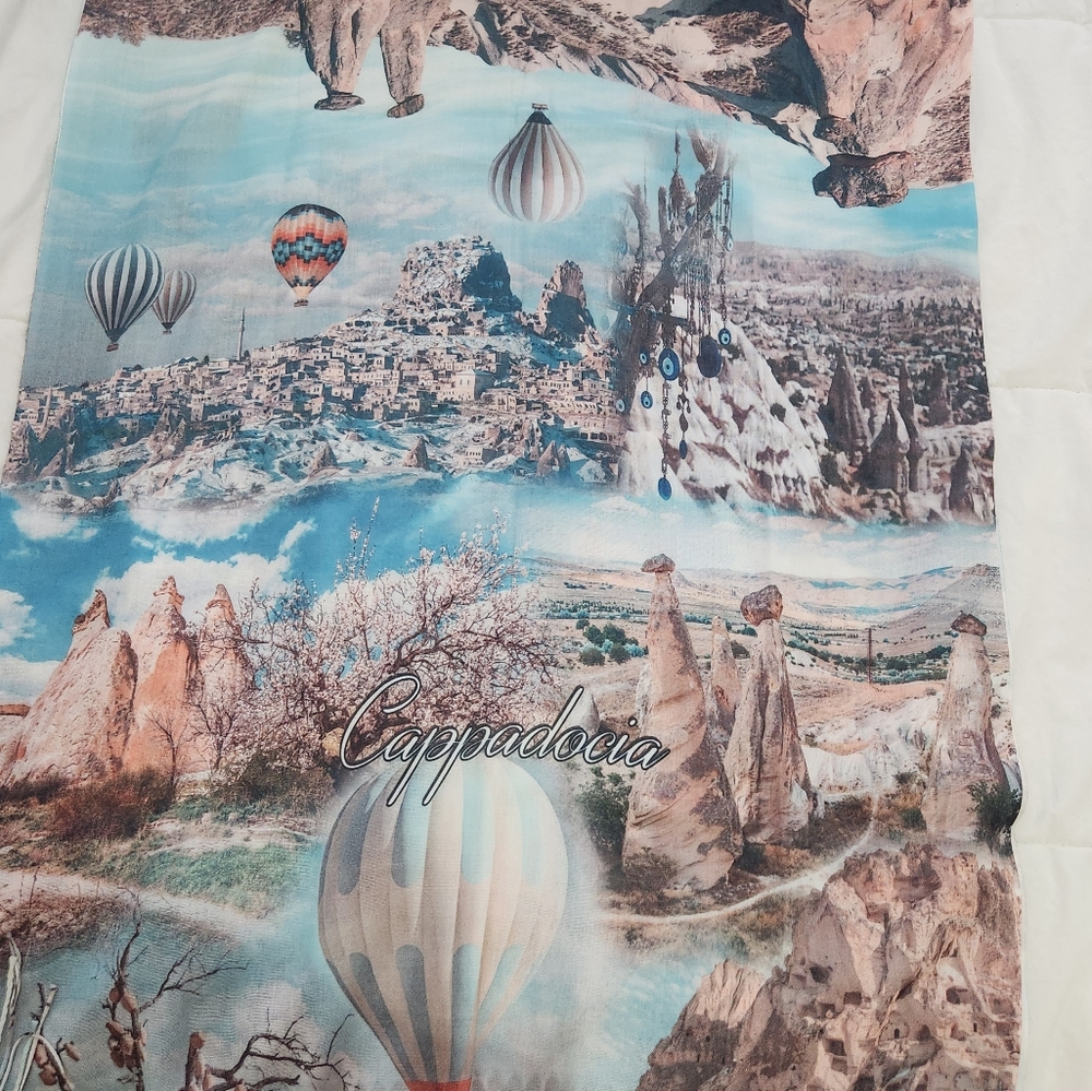 Printed Scarf One Size - Picture 5 of 8